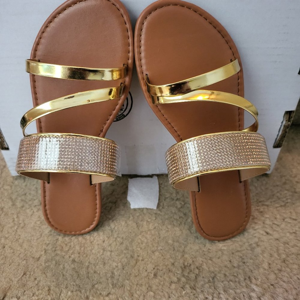 Women's Rhinestone Sandals Size 6